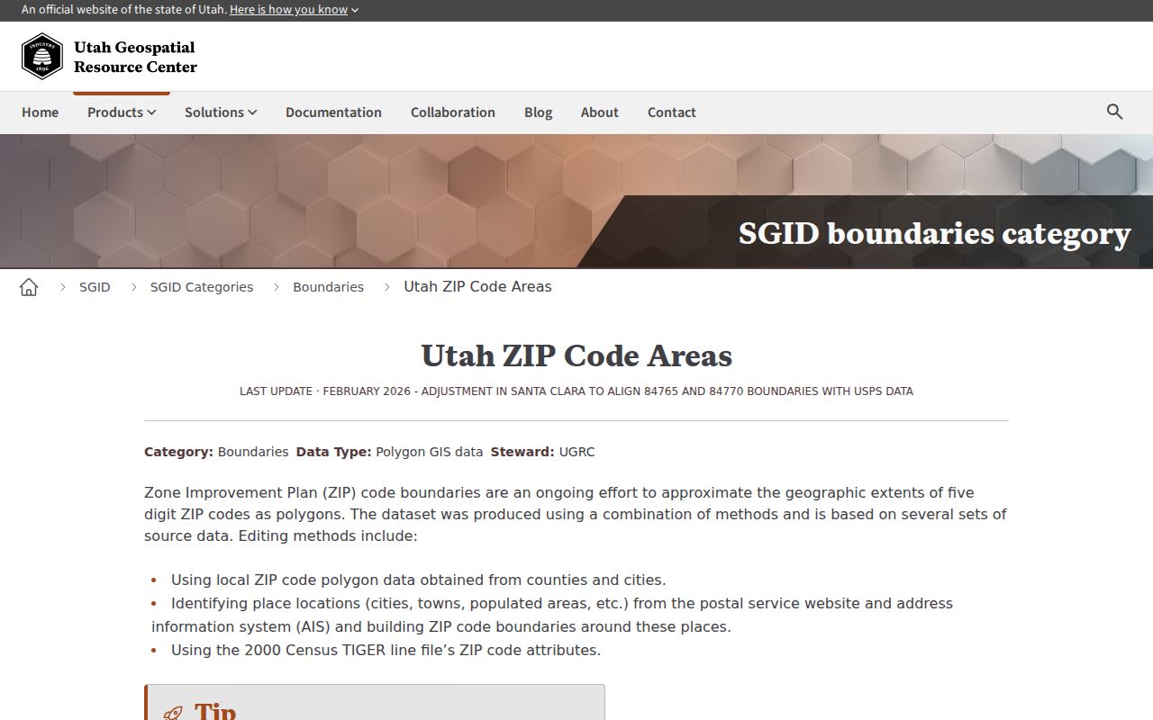 Davis County ZIP code directory Utah boundary map